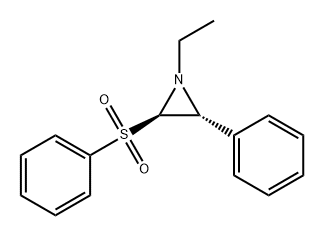 Aziridine, 1-ethyl-2-phenyl-3-(phenylsulfonyl)-, trans- (9CI)