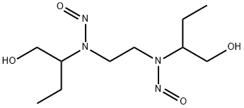 D-N,N-(1-hydroxymethylpropyl)ethylenedinitrosamine Structure