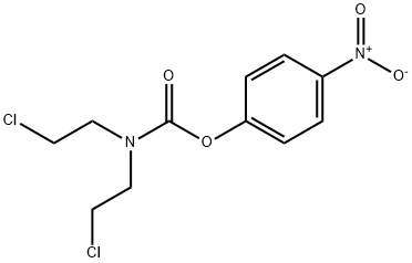 Carbamic acid, N,N-bis(2-chloroethyl)-, 4-nitrophenyl ester Structure