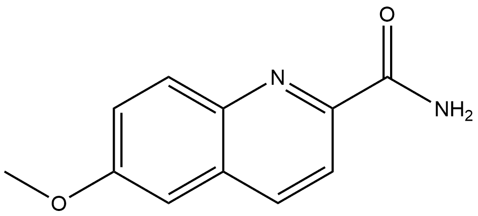 6-Methoxy-2-quinolinecarboxamide,652968-30-4,结构式