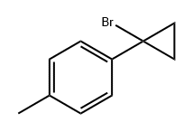 Benzene, 1-(1-bromocyclopropyl)-4-methyl- Struktur