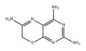 7H-Pyrimido[4,5-b][1,4]thiazine-2,4,6-triamine Struktur
