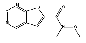 Thieno[2,3-d]pyrimidine-6-carboxamide, N-methoxy-N-methyl- Structure