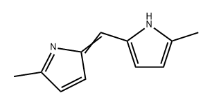 1H-Pyrrole, 2-methyl-5-[(5-methyl-2H-pyrrol-2-ylidene)methyl]-,65539-75-5,结构式