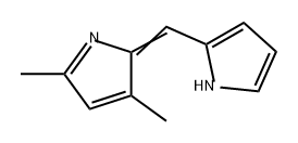 1H-Pyrrole, 2-[(3,5-dimethyl-2H-pyrrol-2-ylidene)methyl]-,65539-77-7,结构式