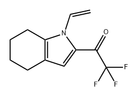 Ethanone, 1-(1-ethenyl-4,5,6,7-tetrahydro-1H-indol-2-yl)-2,2,2-trifluoro- Structure