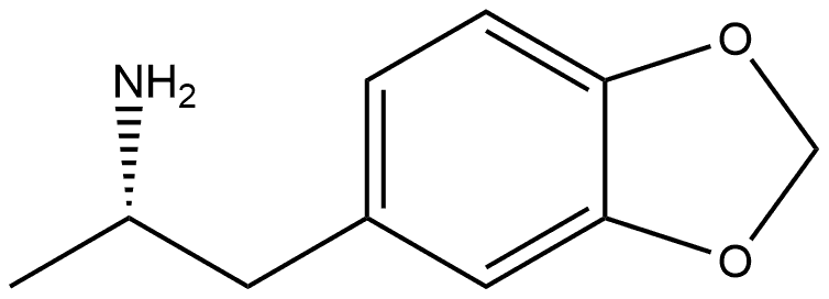 1,3-Benzodioxole-5-ethanamine, α-methyl-, (αS)- Structure