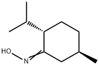 Cyclohexanone, 5-methyl-2-(1-methylethyl)-, oxime, (2S,5R)- Struktur