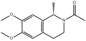 Isoquinoline, 2-acetyl-1,2,3,4-tetrahydro-6,7-dimethoxy-1-methyl-, (1S)- (9CI) Structure