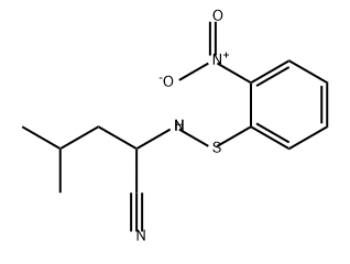 Benzenesulfenamide, N-(1-cyano-3-methylbutyl)-2-nitro-