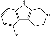 5-ブロモ-1,2,3,4-テトラヒドロ-β-カルボリン 化学構造式