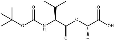 L-Valine, N-[(1,1-dimethylethoxy)carbonyl]-, (1S)-1-carboxyethyl ester,65746-52-3,结构式