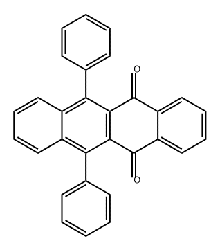 5,12-Naphthacenedione, 6,11-diphenyl- Structure