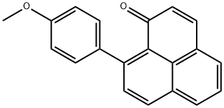 1H-Phenalen-1-one, 9-(4-methoxyphenyl)- Struktur