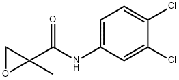 2-Oxiranecarboxamide, N-(3,4-dichlorophenyl)-2-methyl- 化学構造式
