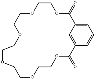 3,6,9,12,15,18- 氧代苯并双环[18.3.1] 二十四烷-1(24),20,22-三烯 2,19-二酮, 65930-71-4, 结构式