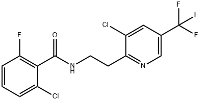 2-?chloro-?N-?[2-?[3-?chloro-?5-?(trifluoromethyl)?-?2-?pyridinyl]?ethyl]?-?6-?fluoro-Benzamide Structure