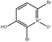 3-Pyridinol, 2,6-dibromo-, 1-oxide Structure