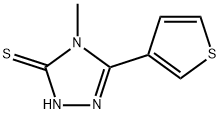 4-Methyl-3-thiophen-3-yl-1H-1,2,4-triazole-5-thione Struktur