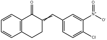 2-(4-Chloro-3-nitrobenzylidene)-3,4-dihydronaphthalen-1(2H)-one,66045-85-0,结构式