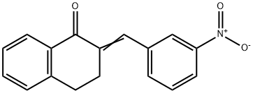 2-(3-Nitrobenzylidene)-3,4-dihydronaphthalen-1(2H)-one 结构式