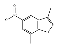 1,2-Benzisoxazole, 3,7-dimethyl-5-nitro-,66048-25-7,结构式