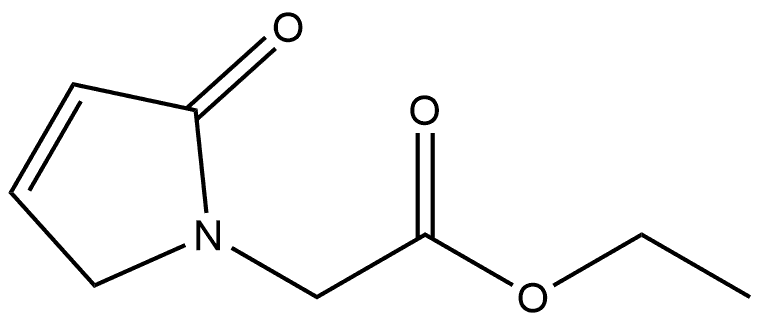 Ethyl 2,5-dihydro-2-oxo-1H-pyrrole-1-acetate 结构式