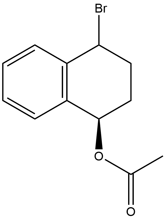 1-Naphthalenol, 4-bromo-1,2,3,4-tetrahydro-, 1-acetate, (1R)-