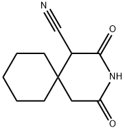 2,4-Dioxo-3-azaspiro[5.5]undecane-1-carbonitrile Struktur