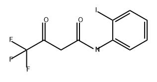 Butanamide, 4,4,4-trifluoro-N-(2-iodophenyl)-3-oxo- Structure