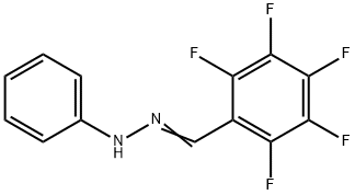 Benzaldehyde, 2,3,4,5,6-pentafluoro-, 2-phenylhydrazone Structure