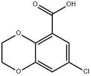 1,4-Benzodioxin-5-carboxylic acid, 7-chloro-2,3-dihydro- Struktur