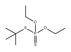 Phosphorodithioic acid, S-(1,1-dimethylethyl) O,O-diethyl ester Structure