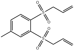 4-Methyl-1,2-bis(prop-2-en-1-ylsulfonyl)benzene Structure