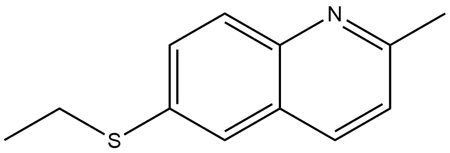 6-(Ethylthio)-2-methylquinoline 结构式