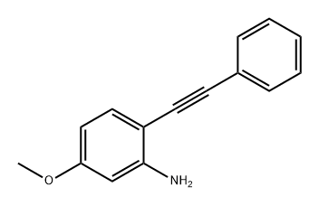Benzenamine, 5-methoxy-2-(2-phenylethynyl)-
