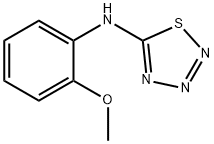 1,2,3,4-Thiatriazol-5-amine, N-(2-methoxyphenyl)- Structure