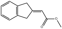 Acetic acid, (1,3-dihydro-2H-inden-2-ylidene)-, methyl ester Struktur