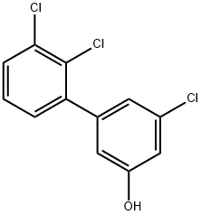 [1,1'-Biphenyl]-3-ol, 2',3',5-trichloro-,666747-73-5,结构式