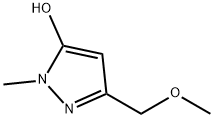 3--(甲氧基甲基)-1-甲基-1H-吡唑-5-醇, 66707-99-1, 结构式