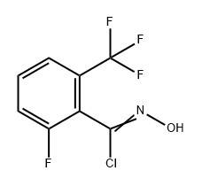 Benzenecarboximidoyl chloride, 2-fluoro-N-hydroxy-6-(trifluoromethyl)- 化学構造式