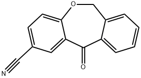 Dibenz[b,e]oxepin-2-carbonitrile, 6,11-dihydro-11-oxo- 化学構造式