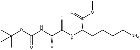 L-LYSINE, N-[(1,1-DIMETHYLETHOXY)CARBONYL]-L-ALANYL-, METHYL ESTER 结构式