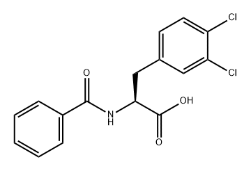 Phenylalanine, N-benzoyl-3,4-dichloro- 结构式