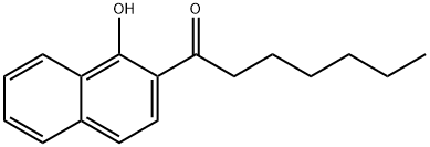 1-(1-Hydroxynaphthalen-2-yl)heptan-1-one Structure