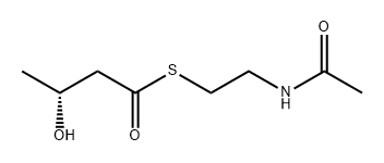 Butanethioic acid, 3-hydroxy-, S-[2-(acetylamino)ethyl] ester, (3R)- 化学構造式