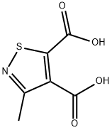 4,5-Isothiazoledicarboxylic acid, 3-methyl- Structure