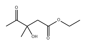 Pentanoic acid, 3-hydroxy-3-methyl-4-oxo-, ethyl ester Structure
