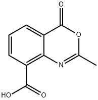 8-Carboxy-2-methyl-3,1-benzoxazin-4-one 结构式