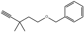 Benzene, [[(3,3-dimethyl-4-pentyn-1-yl)oxy]methyl]- Structure